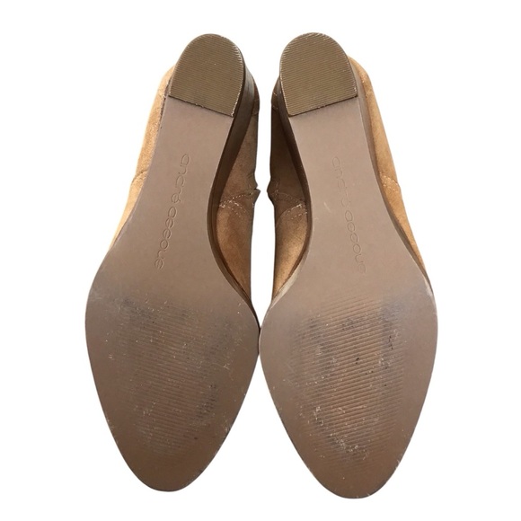Andre Assous Sally Cognac Suede Wedge Ankle Bootie Size 8M - Picture 7 of 10